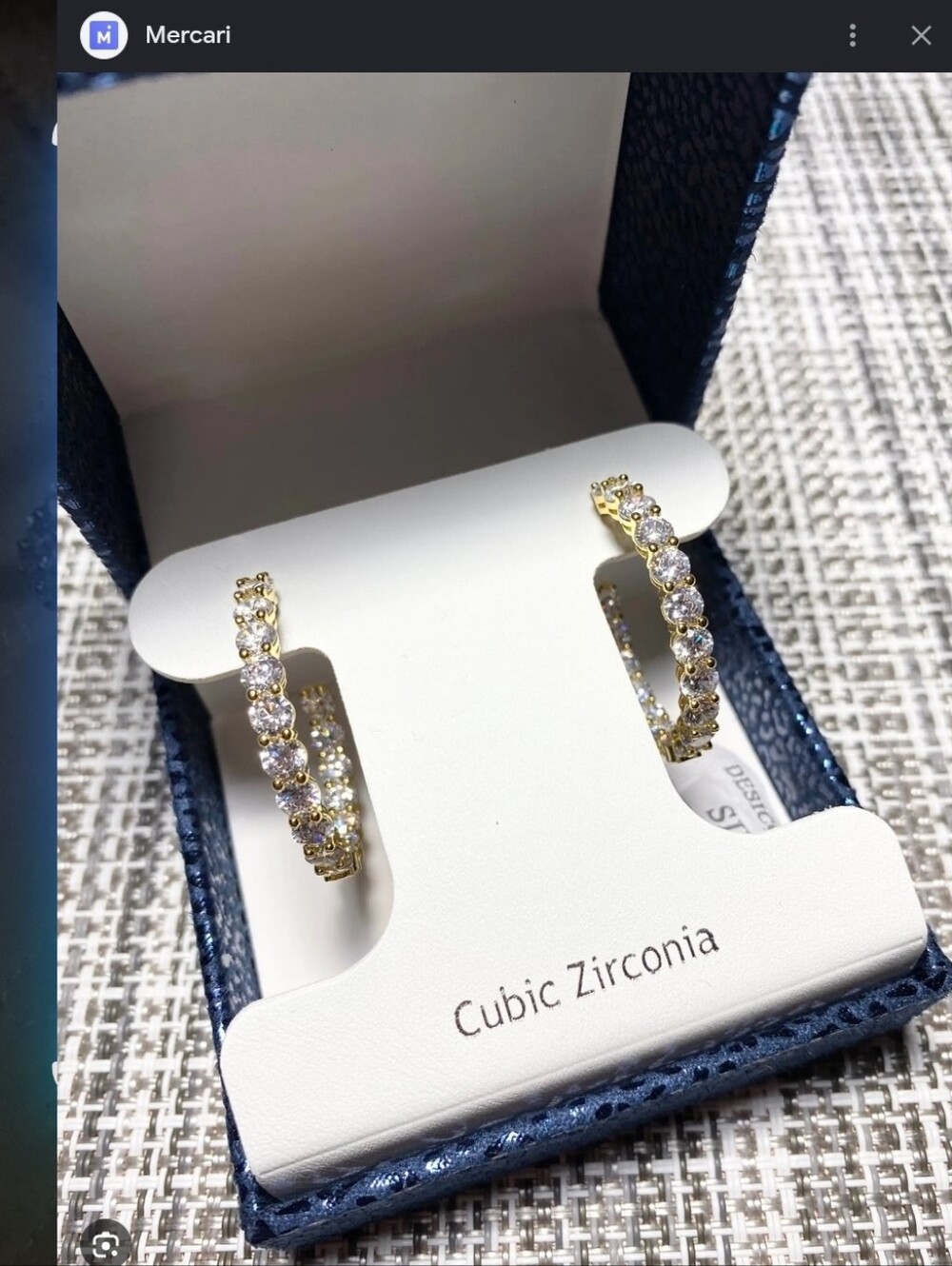 Rachel Ashwel Gold Cubic Zirconia Hoop Earrings - Sparkling Yellow Gold